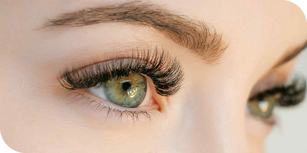 An image of a woman's stunning eyelashes